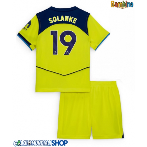 Maglie da calcio Tottenham Hotspur Dominic Solanke #19 Terza Maglia Bambino 2025-26 Manica Corta + Pantaloni corti)
